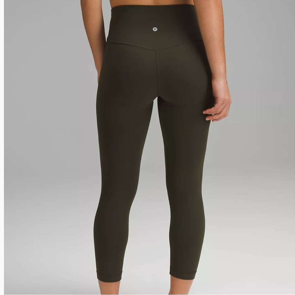 Lululemon Align 23” dark olive crop